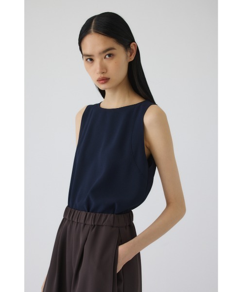 RIM.ARK（リムアーク）の「Georgette sleeveless tops(ジョーゼットスリーブレストップス)（タンクトップ・レディース・カーキ/ネイビー/ブラック・36/38）」の12枚目の写真