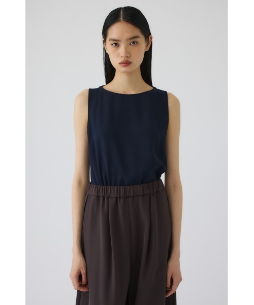 RIM.ARK（リムアーク）の「Georgette sleeveless tops(ジョーゼットスリーブレストップス)（タンクトップ・レディース・カーキ/ネイビー/ブラック・36/38）」の11枚目の写真