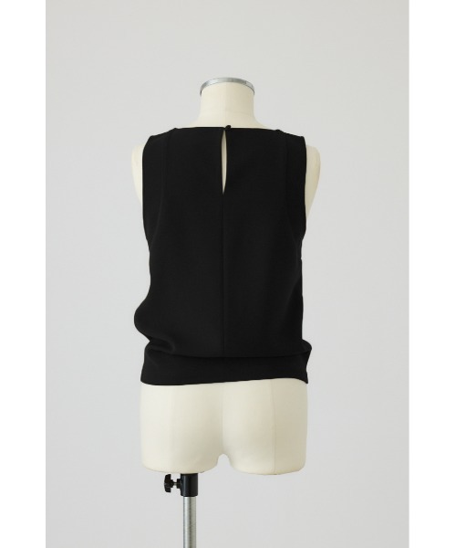 RIM.ARK（リムアーク）の「Georgette sleeveless tops(ジョーゼットスリーブレストップス)（タンクトップ・レディース・カーキ/ネイビー/ブラック・36/38）」の4枚目の写真