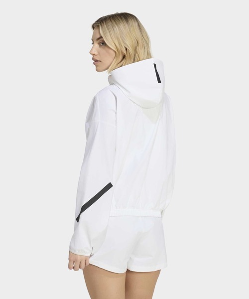 adidas(アディダス)の「アディダス Z.N.E. ウーブン トラックトップ / ジャージ / トラックジャケット / アディダス adidas(ジャージ・レディース・ホワイト・MEDIUM/X-LARGE/SMALL/XX-LARGE/LARGE)」の2枚目の写真