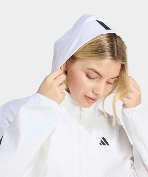 adidas(アディダス)の「アディダス Z.N.E. ウーブン トラックトップ / ジャージ / トラックジャケット / アディダス adidas(ジャージ・レディース・ホワイト・MEDIUM/X-LARGE/SMALL/XX-LARGE/LARGE)」の3枚目の写真