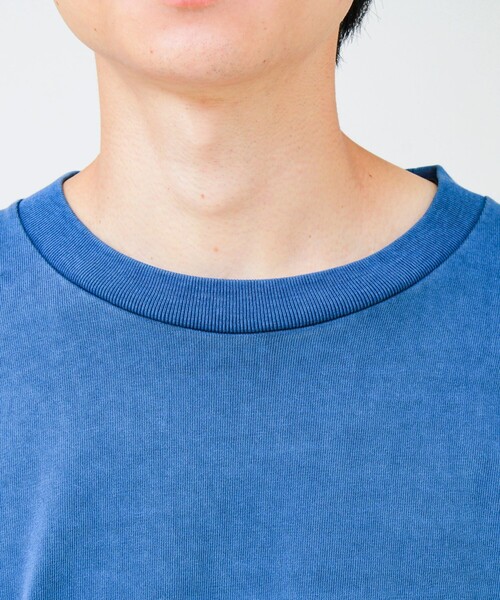 GLOSTER(グロスター)の「【1枚でレイヤード完成】ピグメント加工 フェイクレイヤードロンT(Tシャツ/カットソー・メンズ・ネイビー/ライトグリーン/ライトグレー/ブラック・L/M)」の20枚目の写真
