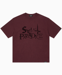 SP ミックスドレタリング 半袖Tシャツ バーガンディ