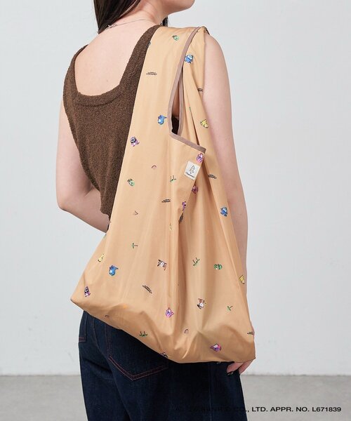 Kastane(カスタネ)の「【B Kastane× はぴだんぶい】パッカブルBAG(エコバッグ/サブバッグ・レディース・ブラウン・FREE)」の8枚目の写真