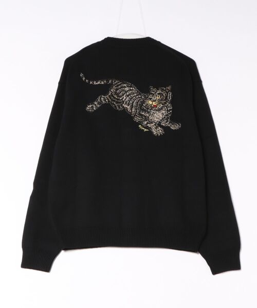 KENZO(ケンゾー)の「RWS KENZO JUMPING TIGER BACK PLACED CARDIGAN(カーディガン/ボレロ・メンズ・ブラック系その他5・LARGE/SMALL/MEDIUM)」の2枚目の写真