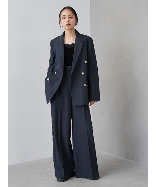 SNIDEL(スナイデル)の「【セットアップ対応】コルセットビスチェキャミ(その他トップス・レディース・チェック/グレー/ブラック・0/1)」の13枚目の写真