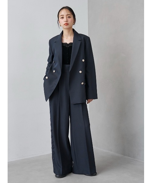 SNIDEL(スナイデル)の「【セットアップ対応】コルセットビスチェキャミ(その他トップス・レディース・チェック/グレー/ブラック・0/1)」の13枚目の写真
