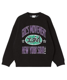 WORLD LOGO JACQUARD KNIT TOP