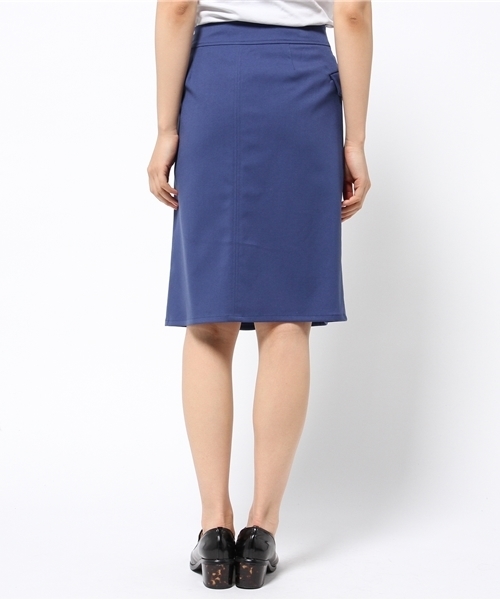 NATURAL BEAUTY BASIC（ナチュラルビューティーベーシック）の「TRストレッチツイルスカート（スカート・レディース・ベージュ/ブルー・SMALL/MEDIUM）」の5枚目の写真