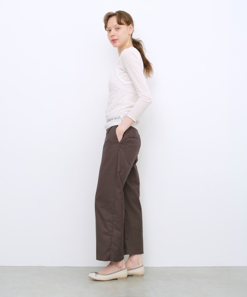 Launa lea(ラウナレア)の「【26秋冬】ラウンドトゥバレエシューズ(B1615A)(バレエシューズ・レディース・ネイビー/アイボリー・25.0cm/22.0cm/24.5cm/21.5cm/24.0cm/23.5cm/23.0cm/25.5cm/22.5cm)」の3枚目の写真