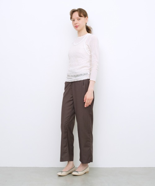 Launa lea(ラウナレア)の「【26秋冬】ラウンドトゥバレエシューズ(B1615A)(バレエシューズ・レディース・ネイビー/アイボリー・25.0cm/22.0cm/24.5cm/21.5cm/24.0cm/23.5cm/23.0cm/25.5cm/22.5cm)」の4枚目の写真
