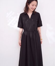 お上品ドロストスキッパーワンピース
