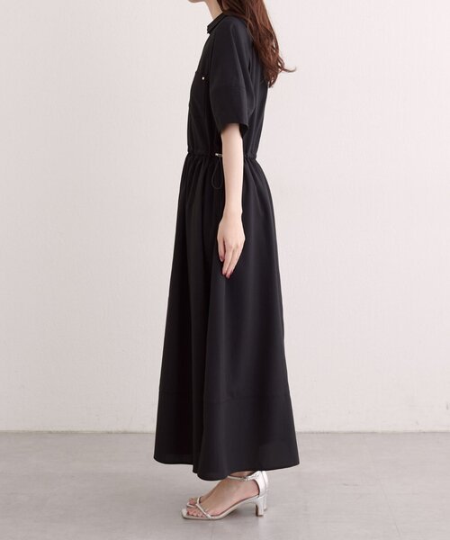 natural couture(ナチュラルクチュール)の「お上品ドロストスキッパーワンピース(ワンピース・レディース・ベージュ/ブラック/ブラウン・FREE)」の13枚目の写真