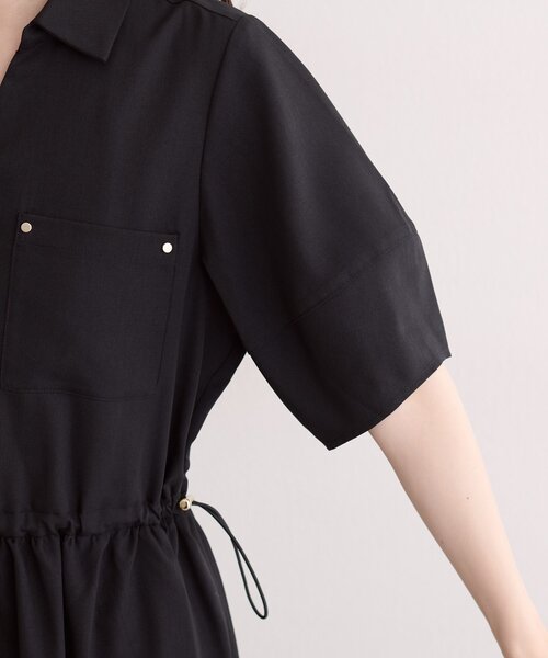natural couture(ナチュラルクチュール)の「お上品ドロストスキッパーワンピース(ワンピース・レディース・ベージュ/ブラック/ブラウン・FREE)」の16枚目の写真