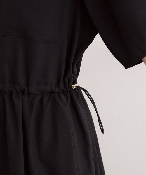 natural couture(ナチュラルクチュール)の「お上品ドロストスキッパーワンピース(ワンピース・レディース・ベージュ/ブラック/ブラウン・FREE)」の18枚目の写真