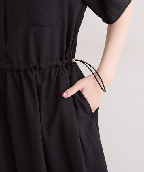 natural couture(ナチュラルクチュール)の「お上品ドロストスキッパーワンピース(ワンピース・レディース・ベージュ/ブラック/ブラウン・FREE)」の21枚目の写真