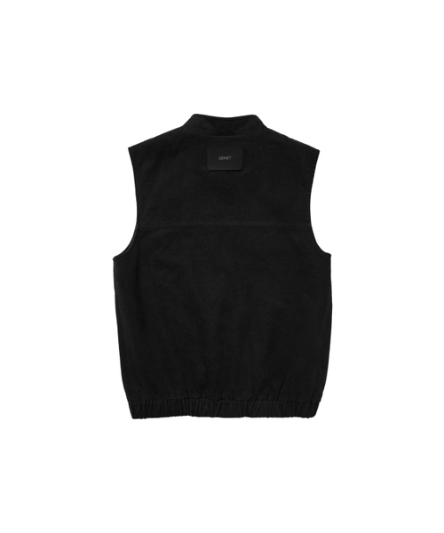 DEINET（ダイニット）の「DEINET MULTI POCKET COTTON VEST IN BLACK（ベスト・レディース・その他・FREE）」の2枚目の写真