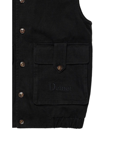 DEINET（ダイニット）の「DEINET MULTI POCKET COTTON VEST IN BLACK（ベスト・レディース・その他・FREE）」の5枚目の写真