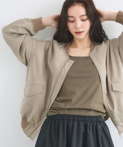 BARNYARDSTORM(バンヤードストーム)の「BARNYARDSTORM / フィブリルZIPブルゾン / ハンドウォッシャブル【JAPAN FABRIC】(ブルゾン・レディース・ブラック/カーキ・FREE)」の21枚目の写真