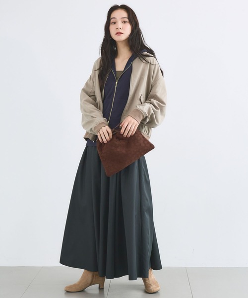 BARNYARDSTORM(バンヤードストーム)の「BARNYARDSTORM / フィブリルZIPブルゾン / ハンドウォッシャブル【JAPAN FABRIC】(ブルゾン・レディース・ブラック/カーキ・FREE)」の19枚目の写真