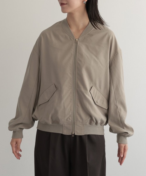 BARNYARDSTORM(バンヤードストーム)の「BARNYARDSTORM / フィブリルZIPブルゾン / ハンドウォッシャブル【JAPAN FABRIC】(ブルゾン・レディース・ブラック/カーキ・FREE)」の19枚目の写真