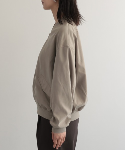 BARNYARDSTORM(バンヤードストーム)の「BARNYARDSTORM / フィブリルZIPブルゾン / ハンドウォッシャブル【JAPAN FABRIC】(ブルゾン・レディース・ブラック/カーキ・FREE)」の20枚目の写真