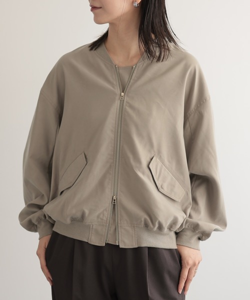 BARNYARDSTORM(バンヤードストーム)の「BARNYARDSTORM / フィブリルZIPブルゾン / ハンドウォッシャブル【JAPAN FABRIC】(ブルゾン・レディース・ブラック/カーキ・FREE)」の22枚目の写真
