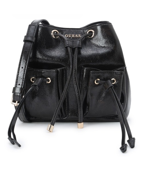 Guess(ゲス)の「THEODORA Drawstring Bucket Bag ショルダーバッグ バケットバッグ(ショルダーバッグ・レディース・ブラック・ONE SIZE)」の1枚目の写真