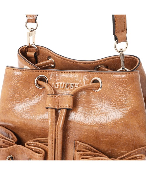 Guess(ゲス)の「THEODORA Drawstring Bucket Bag ショルダーバッグ バケットバッグ(ショルダーバッグ・レディース・ブラック・ONE SIZE)」の6枚目の写真