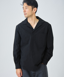 Chambray Gauze プルオーバー シャツ