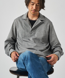 EDIFICE | Chambray Gauze プルオーバー シャツ(シャツ/ブラウス)