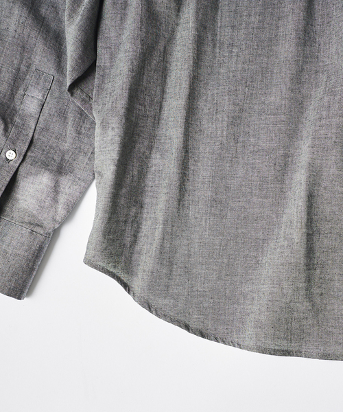 EDIFICE(エディフィス)の「Chambray Gauze プルオーバー シャツ(シャツ/ブラウス・メンズ・ブラック系その他/ブラック/ライトグレー/ホワイト系その他・MEDIUM/LARGE)」の18枚目の写真