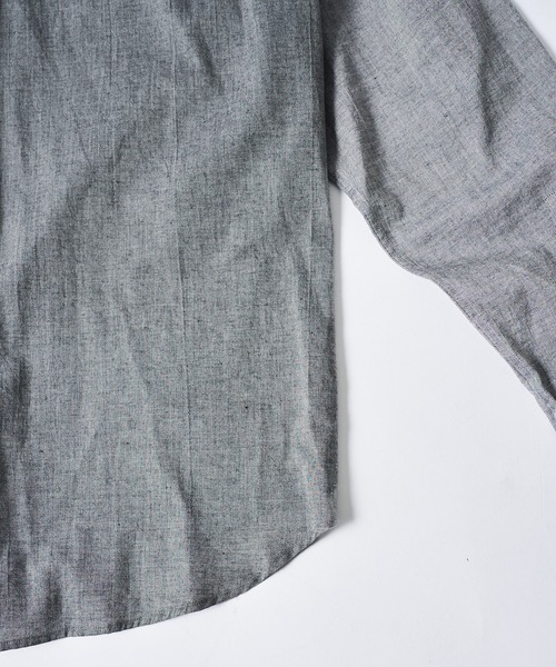 EDIFICE(エディフィス)の「Chambray Gauze プルオーバー シャツ(シャツ/ブラウス・メンズ・ブラック系その他/ブラック/ライトグレー/ホワイト系その他・MEDIUM/LARGE)」の19枚目の写真