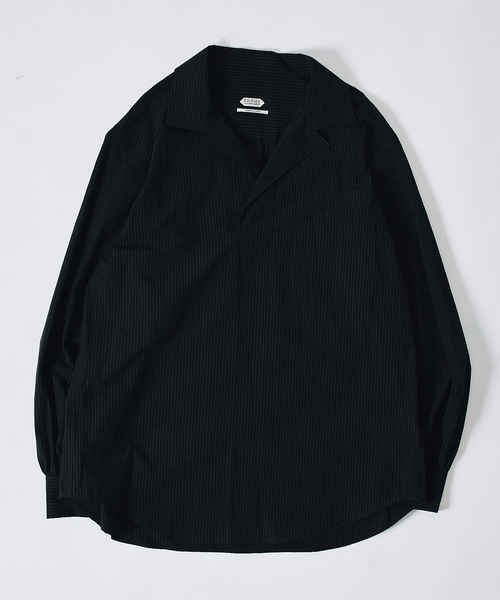EDIFICE(エディフィス)の「Chambray Gauze プルオーバー シャツ(シャツ/ブラウス・メンズ・ブラック系その他/ブラック/ライトグレー/ホワイト系その他・MEDIUM/LARGE)」の21枚目の写真