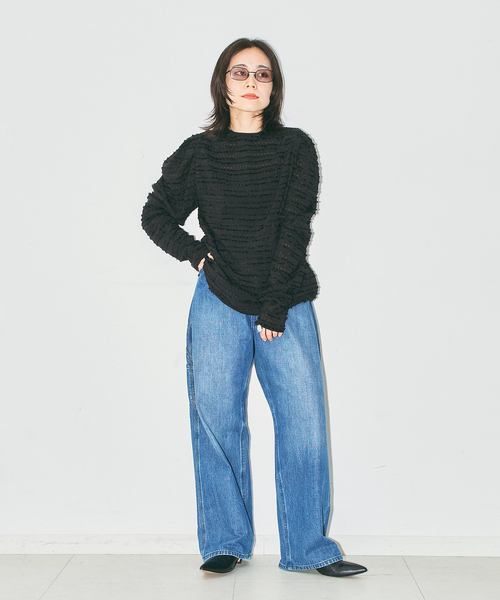 CITYSHOP(シティーショップ)の「VOLUME SLEEVE ブラウス(シャツ/ブラウス・レディース・ブラック/ホワイト・FREE)」の5枚目の写真