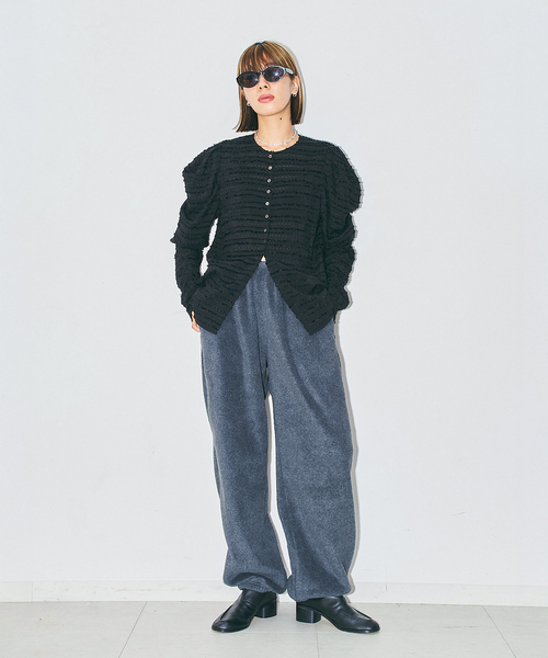 CITYSHOP(シティーショップ)の「VOLUME SLEEVE ブラウス(シャツ/ブラウス・レディース・ブラック/ホワイト・FREE)」の6枚目の写真