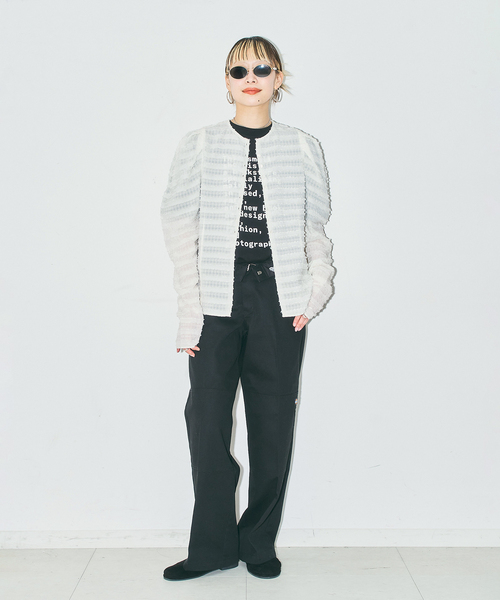 CITYSHOP(シティーショップ)の「VOLUME SLEEVE ブラウス(シャツ/ブラウス・レディース・ブラック/ホワイト・FREE)」の8枚目の写真