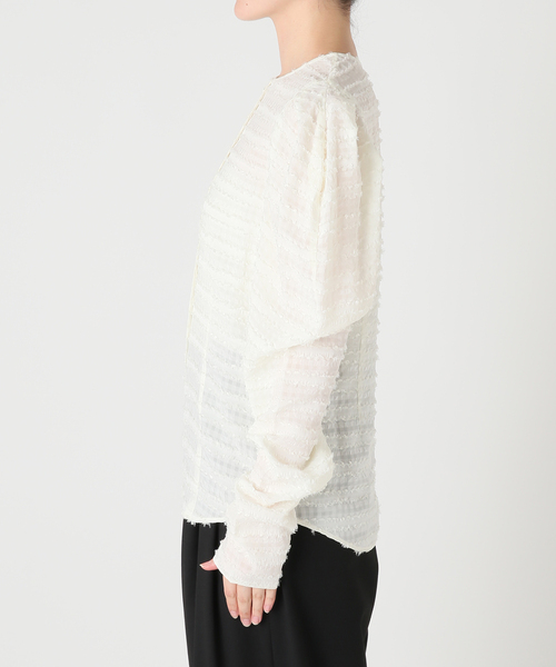CITYSHOP(シティーショップ)の「VOLUME SLEEVE ブラウス(シャツ/ブラウス・レディース・ブラック/ホワイト・FREE)」の11枚目の写真