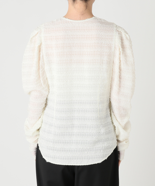 CITYSHOP(シティーショップ)の「VOLUME SLEEVE ブラウス(シャツ/ブラウス・レディース・ブラック/ホワイト・FREE)」の12枚目の写真