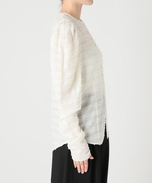 CITYSHOP(シティーショップ)の「VOLUME SLEEVE ブラウス(シャツ/ブラウス・レディース・ブラック/ホワイト・FREE)」の13枚目の写真