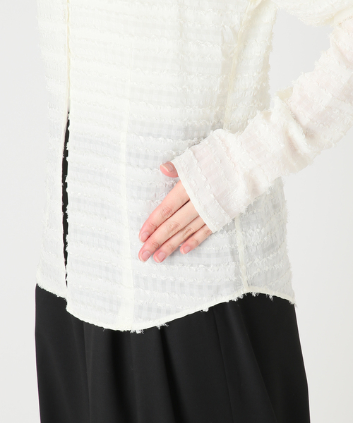CITYSHOP(シティーショップ)の「VOLUME SLEEVE ブラウス(シャツ/ブラウス・レディース・ブラック/ホワイト・FREE)」の15枚目の写真