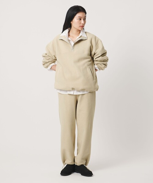 MARW UNITED ARROWS(マルゥ ユナイテッドアローズ)の「<MARW UNITED ARROWS>ハーフスナップ フリース プルオーバー(その他トップス・レディース・レッド/ナチュラル/ブラック・FREE)」の6枚目の写真