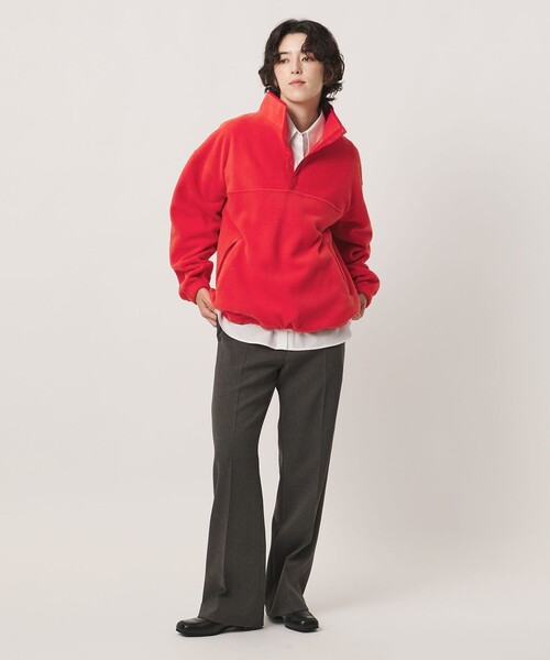MARW UNITED ARROWS(マルゥ ユナイテッドアローズ)の「<MARW UNITED ARROWS>ハーフスナップ フリース プルオーバー(その他トップス・レディース・レッド/ナチュラル/ブラック・FREE)」の11枚目の写真