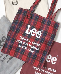 Lee（リー）ロゴプリントキャンバストートバッグ/無地 チェック柄