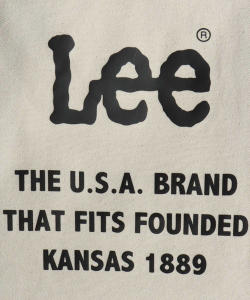 Lee(リー)の「Lee(リー)ロゴプリントキャンバストートバッグ/無地 チェック柄(トートバッグ・レディース・バーガンディー/ブラック系その他/オフホワイト/レッド系その他・FREE)」の6枚目の写真