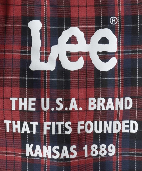 Lee(リー)の「Lee(リー)ロゴプリントキャンバストートバッグ/無地 チェック柄(トートバッグ・レディース・バーガンディー/ブラック系その他/オフホワイト/レッド系その他・FREE)」の12枚目の写真