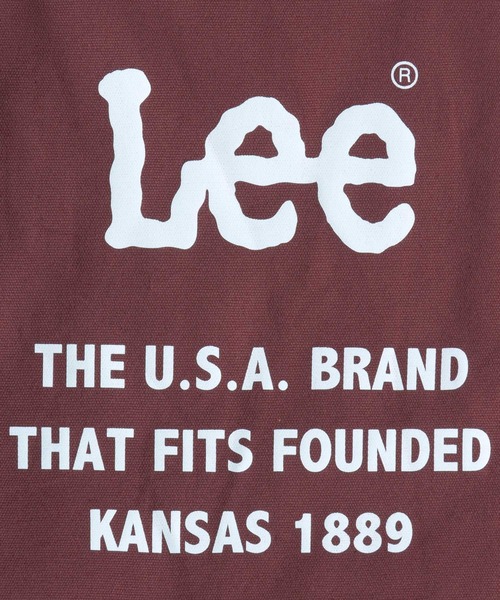 Lee(リー)の「Lee(リー)ロゴプリントキャンバストートバッグ/無地 チェック柄(トートバッグ・レディース・バーガンディー/ブラック系その他/オフホワイト/レッド系その他・FREE)」の10枚目の写真