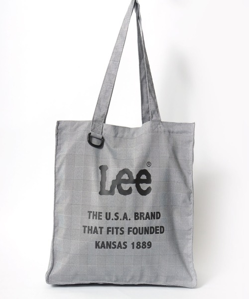 Lee(リー)の「Lee(リー)ロゴプリントキャンバストートバッグ/無地 チェック柄(トートバッグ・レディース・バーガンディー/ブラック系その他/オフホワイト/レッド系その他・FREE)」の7枚目の写真