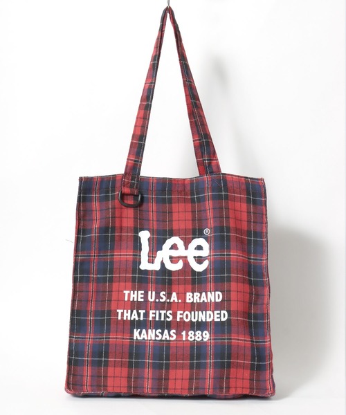 Lee(リー)の「Lee(リー)ロゴプリントキャンバストートバッグ/無地 チェック柄(トートバッグ・レディース・バーガンディー/ブラック系その他/オフホワイト/レッド系その他・FREE)」の11枚目の写真