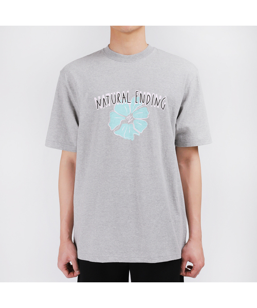 WHYN(ワイエヌ)の「自然エンディング 半袖Tシャツ F04BRD_WBX10995(Tシャツ/カットソー・メンズ・ブラック/ホワイト/ブルー/グレー系その他・L/M/S/XL)」の1枚目の写真